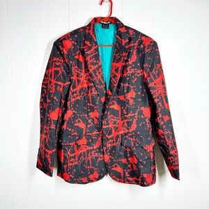 Suitmeister Black Halloween Black Spatter Suit with Tie Large (42-44)